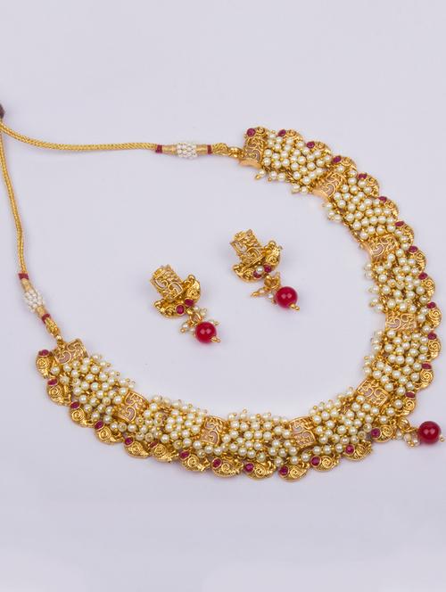 gold plated choker necklace - 17008931 - Very Small Image - 1