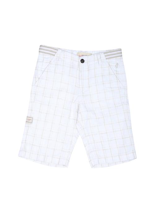 white cotton blend three fourth - 17009698 - Very Small Image - 1