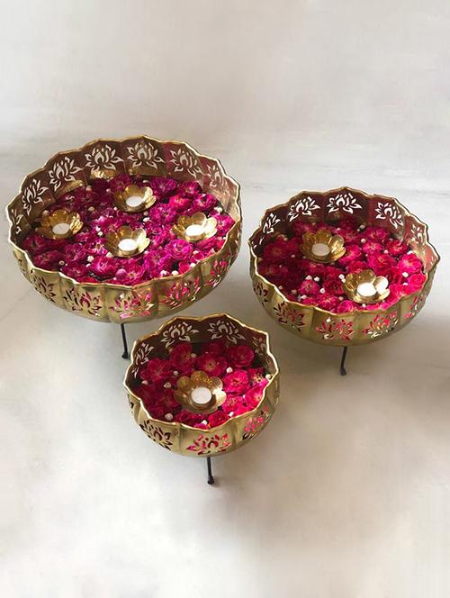 decorative pooja bowls - 17010630 - Very Small Image - 1