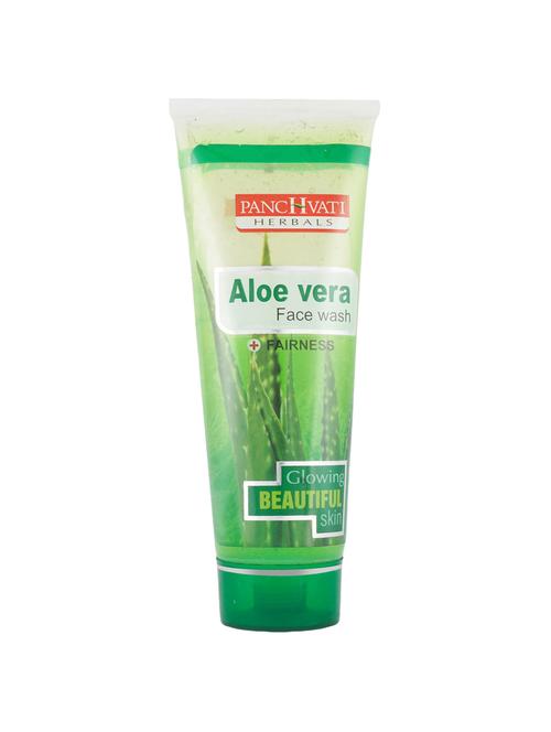 panchvati herbals aloe vera face wash 120 ml, pack of 2, 240 ml - 17012067 - Very Small Image - 1