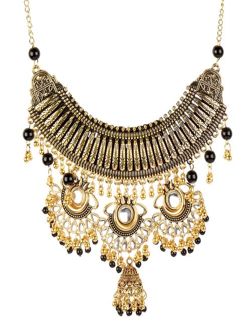 black metal choker necklace - 17012306 - Very Small Image - 1