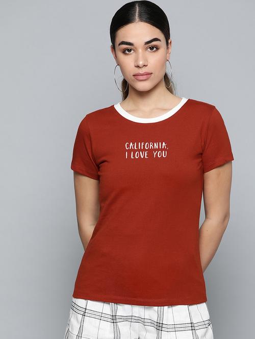 round neck graphic tee  - 17013869 - Very Small Image - 1