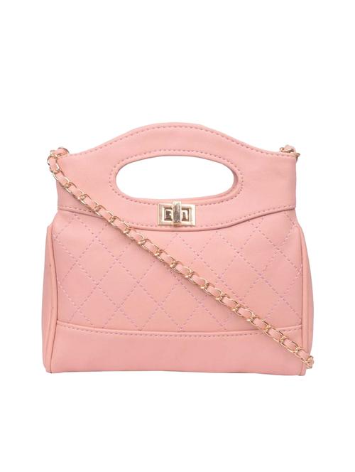 pink leatherette (pu) sling bag - 17015335 - Very Small Image - 1