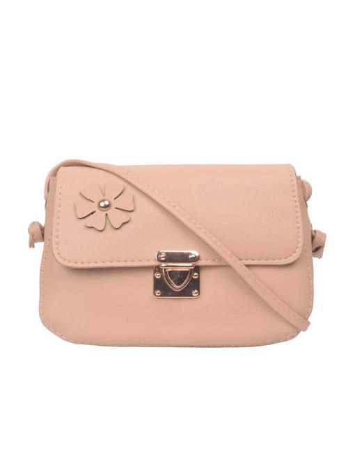 beige leatherette (pu) sling bag - 17015347 - Very Small Image - 1