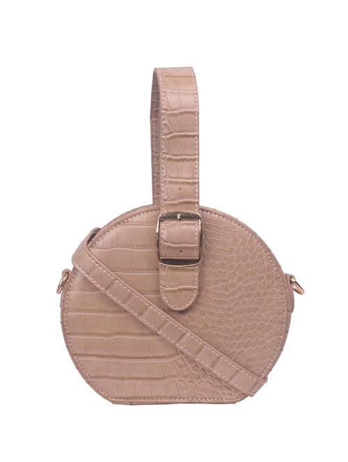 brown leatherette (pu) sling bag - 17015357 - Very Small Image - 1