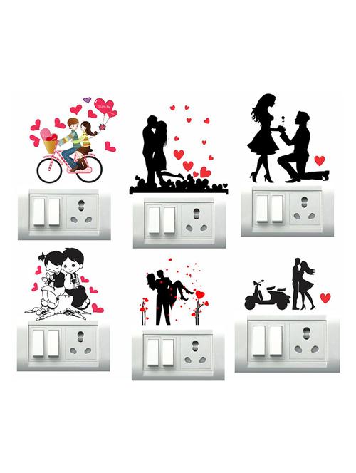couples switch board sticker   - 17015816 - Very Small Image - 1