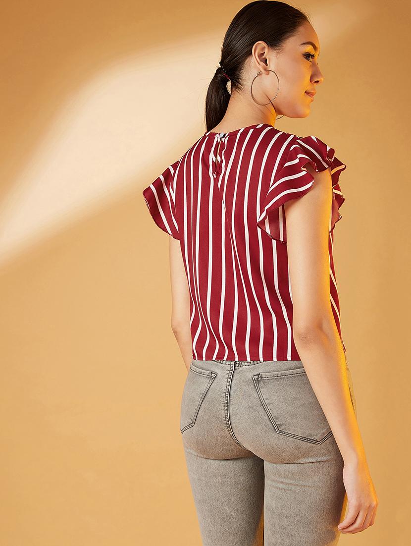 women's straight key hole neck top - 17016296 - Zoom Image - 2
