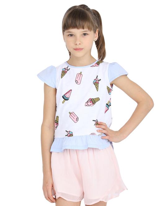 blue cotton regular tees  - 17019733 - Very Small Image - 1