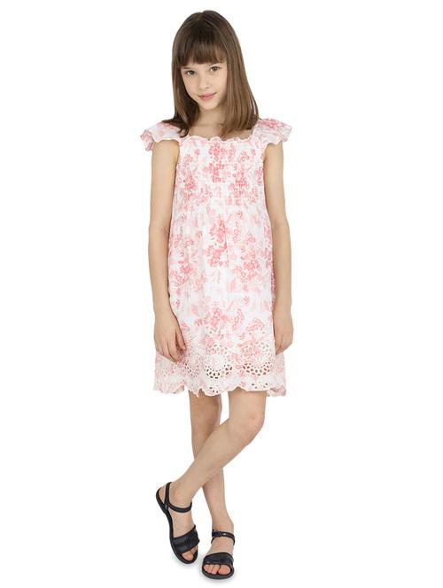 pink polyester frock - 17019744 - Very Small Image - 1