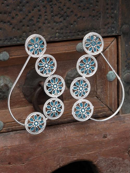 silver copper studs earring - 17021645 - Very Small Image - 1