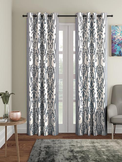 eyelet polyester door curtain (pack of 2) - 17021727 - Very Small Image - 1