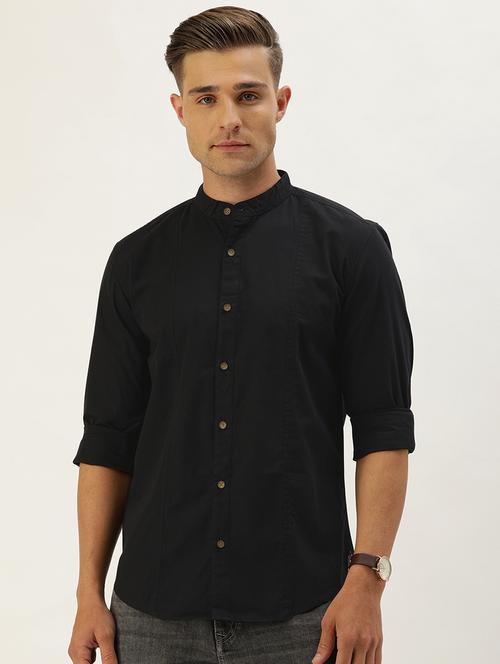 mens solid casual shirt - 17024374 - Very Small Image - 1