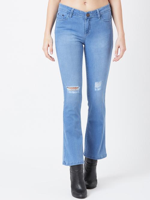 mid rise distressed jeans  - 17027697 - Very Small Image - 1