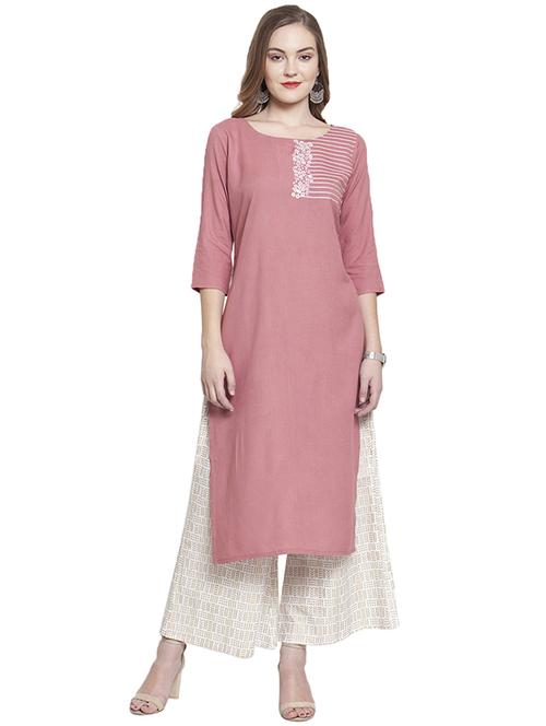 solid straight kurta - 17028645 - Very Small Image - 1