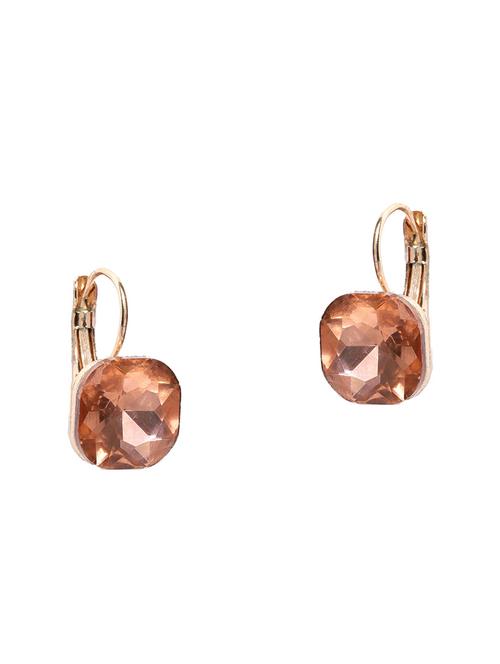Pink Gold Plated Studs Earring - 17029424 - Very Small Image - 1