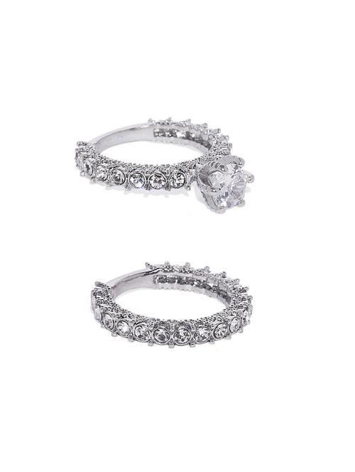 Silver Plated Combo Ring - 17029494 - Very Small Image - 1