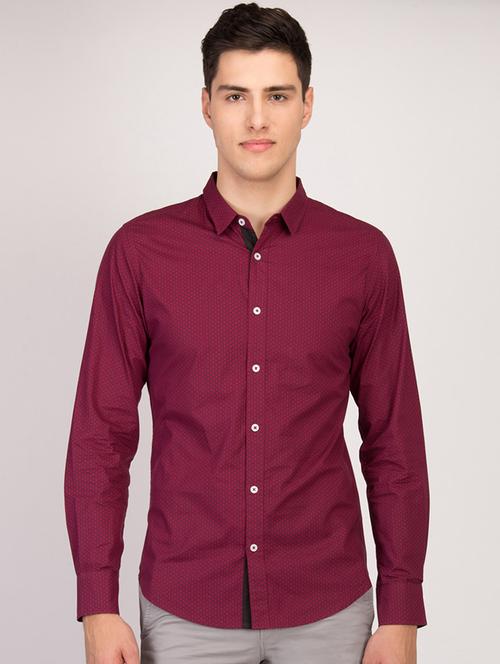 red solid casual shirt - 17032716 - Very Small Image - 1