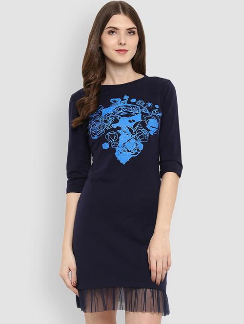 blue cotton sheath dress - 17033830 - Very Small Image - 1