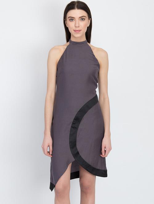 halter neck  asymmetric dress - 17033895 - Very Small Image - 1