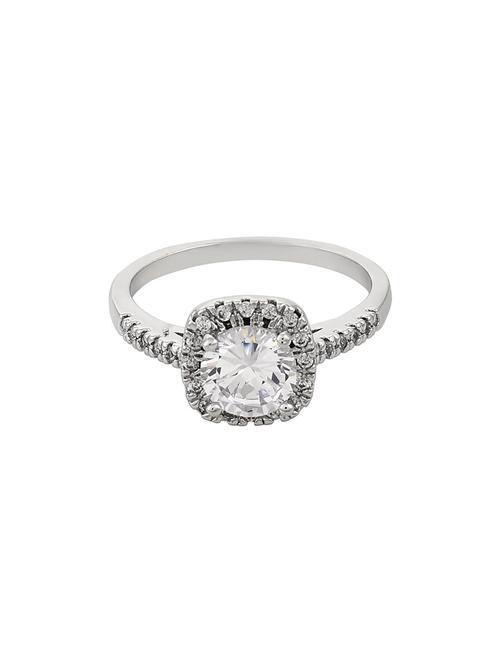 Silver Plated Finger Ring - 17034390 - Very Small Image - 1