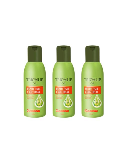 trichup hair fall control herbal hair oil 200 ml (pack of 3) - 17034874 - Very Small Image - 1