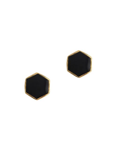 black metal studs earring - 17041151 - Very Small Image - 1