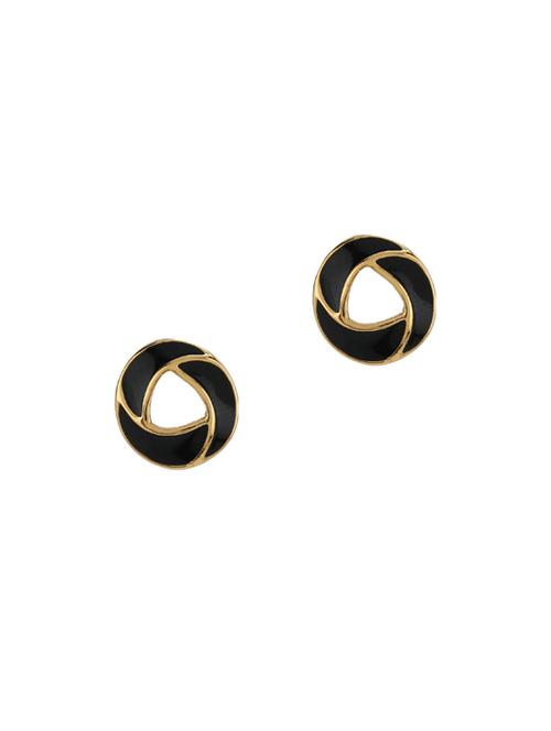 black metal studs earring - 17041205 - Very Small Image - 1