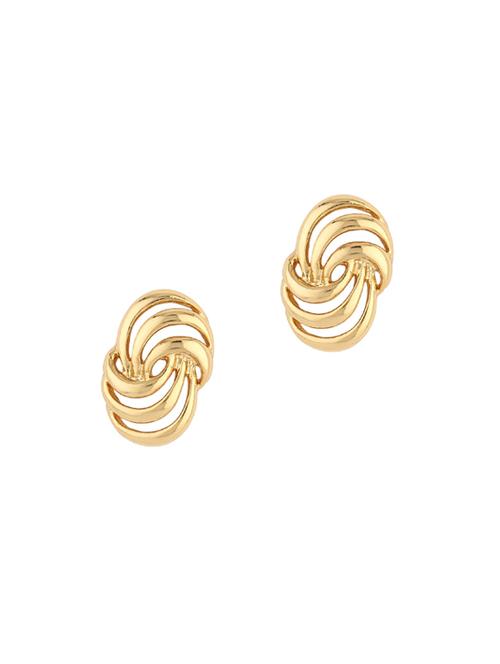 gold metal studs earring - 17041212 - Very Small Image - 1