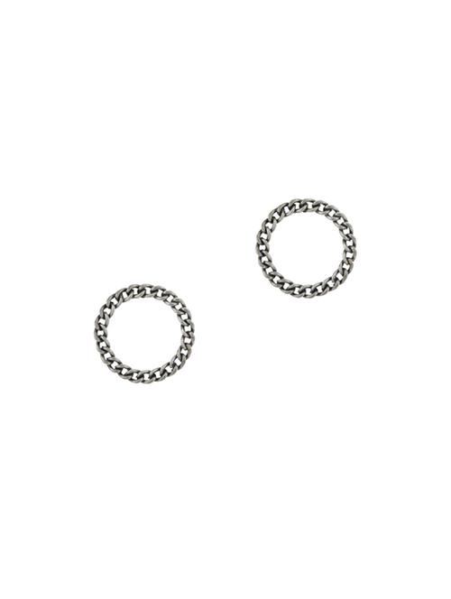 silver metal studs earring - 17041260 - Very Small Image - 1