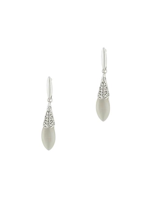 gold metal drop earring - 17041441 - Very Small Image - 1