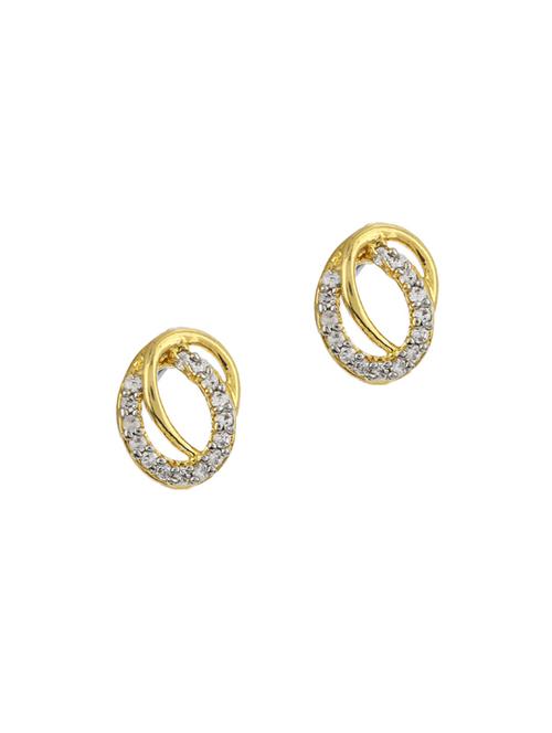 gold metal studs earring - 17041450 - Very Small Image - 1