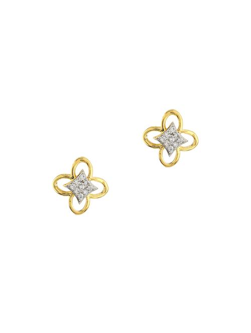 gold metal studs earring - 17041508 - Very Small Image - 1