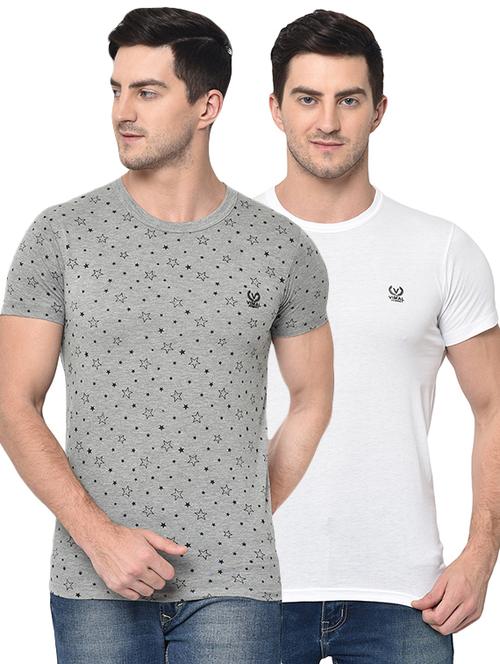 multicolor  printed oombo t-shirt - 17059630 - Very Small Image - 1