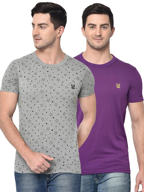 multicolor  printed oombo t-shirt - 17059632 - Very Small Image - 1