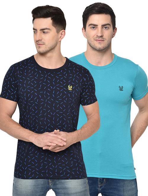 multicolor  printed oombo t-shirt - 17059639 - Very Small Image - 1