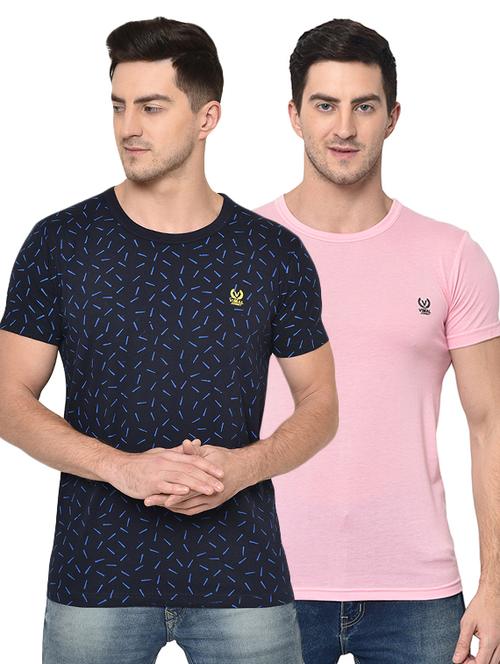 multicolor  printed oombo t-shirt - 17059642 - Very Small Image - 1