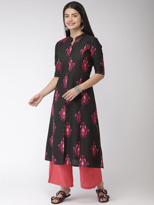 ikat a-line kurta - 17060699 - Very Small Image - 1