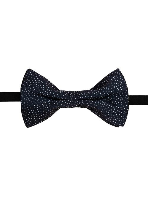 blue poly satin bow ty - 17062291 - Very Small Image - 1