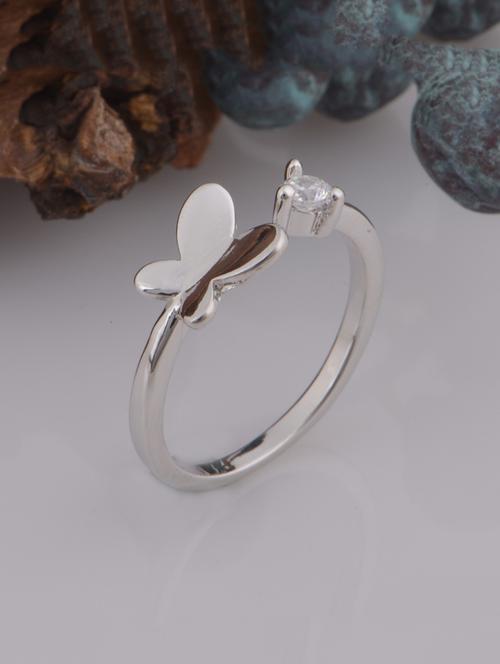 silver metal finger  ring - 17064334 - Very Small Image - 1