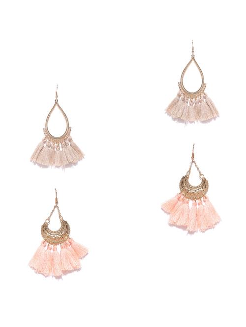 pink gold plated combo's. earring - 17064819 - Very Small Image - 1