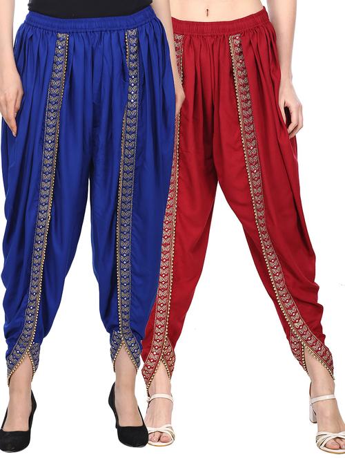 multi colored combo dhoti salwar - 17065667 - Very Small Image - 1