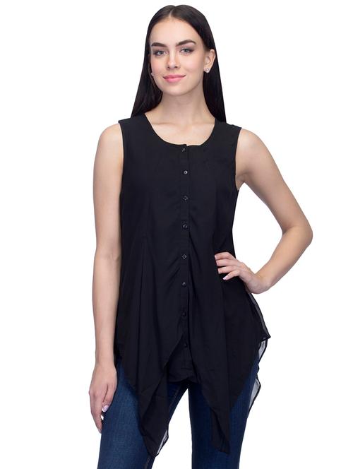 sleeveless solids tunic - 17066354 - Very Small Image - 1