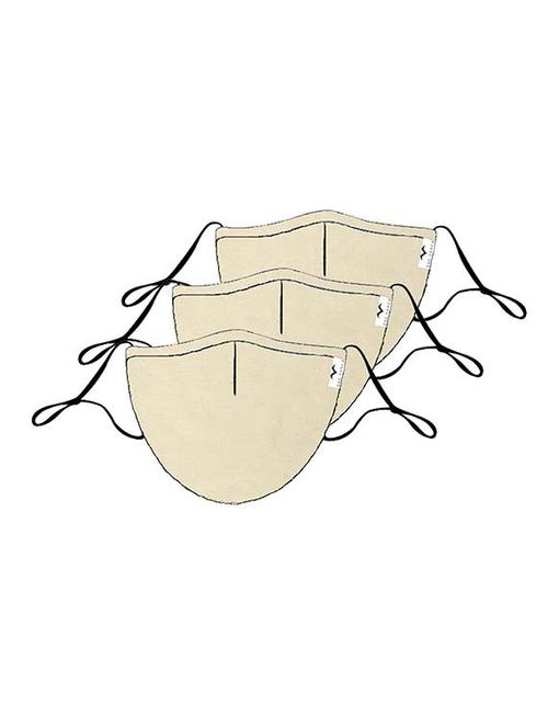 the vanca offwhite unisex solid mask (pack of 5) - 17068528 - Very Small Image - 1