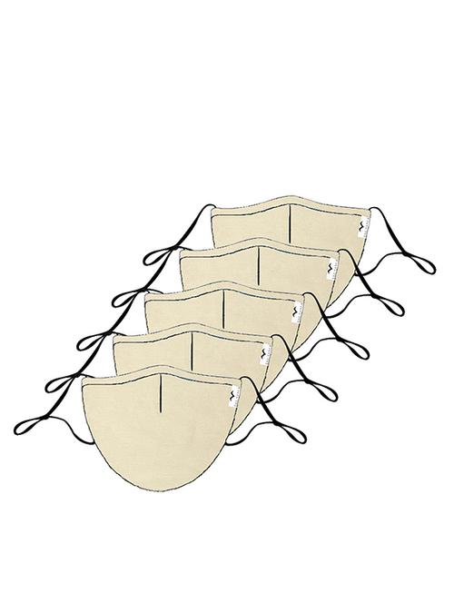 the vanca off white unisex solid mask (pack of 10) - 17068593 - Very Small Image - 1