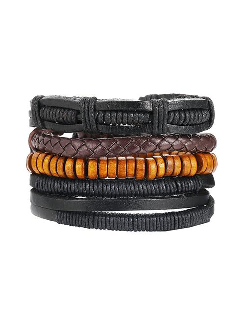 brown, leather bracelet - 17068784 - Very Small Image - 1