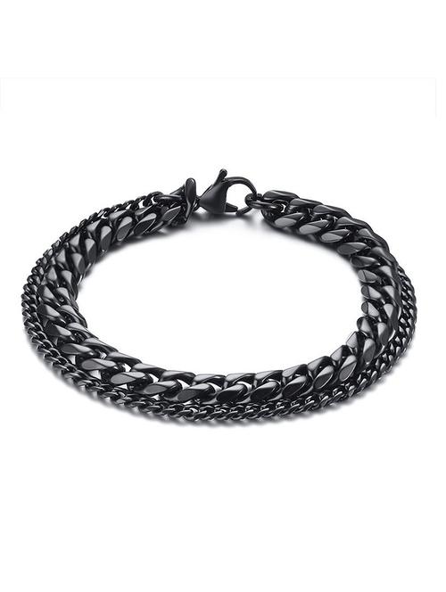 black, metal bracelet - 17068835 - Very Small Image - 1