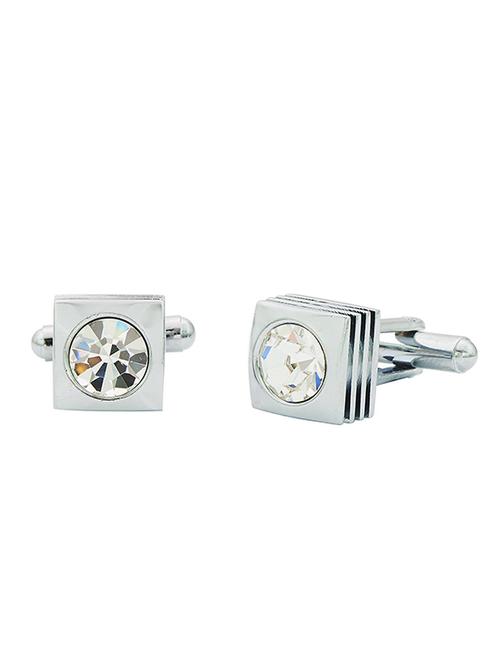 silver metal cufflinks - 17068862 - Very Small Image - 1