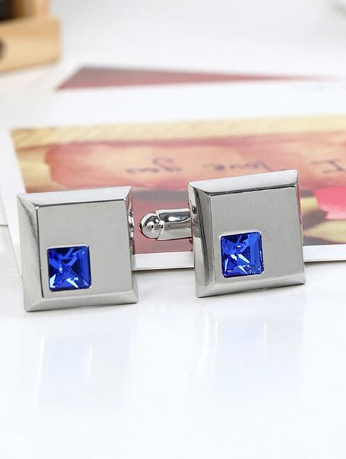 silver metal cufflinks - 17068869 - Very Small Image - 1