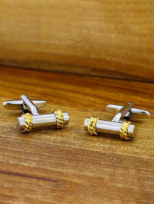 silver metal cufflinks - 17068871 - Very Small Image - 1