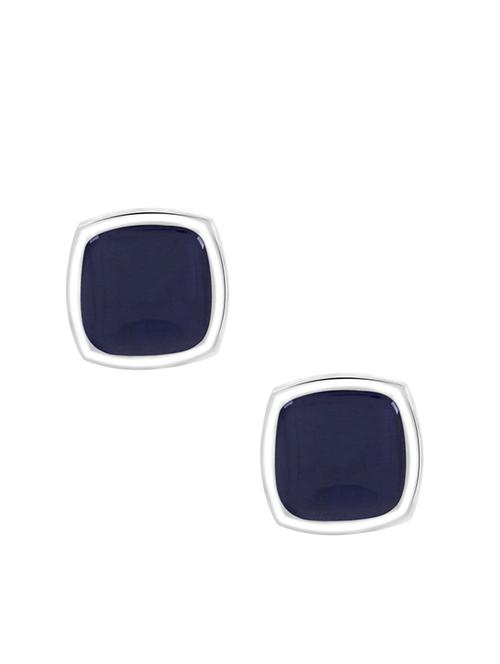 blue, silver metal cufflinks - 17068879 - Very Small Image - 1